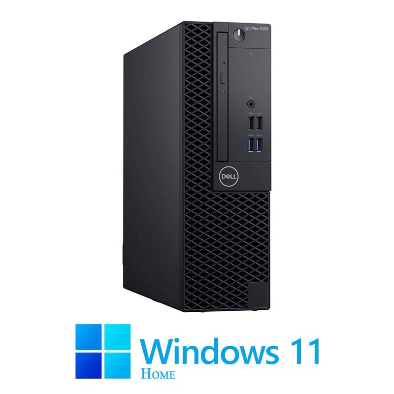 Calculatoare Dell OptiPlex 3060 SFF, Hexa Core i5-8400, 8GB, 256GB SSD, Win 11 Home