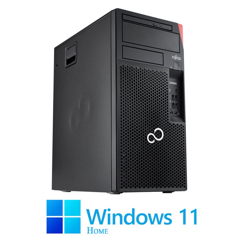 Calculatoare Fujitsu ESPRIMO P758, Hexa Core i5-9500, 8GB, 256GB SSD, Win 11 Home