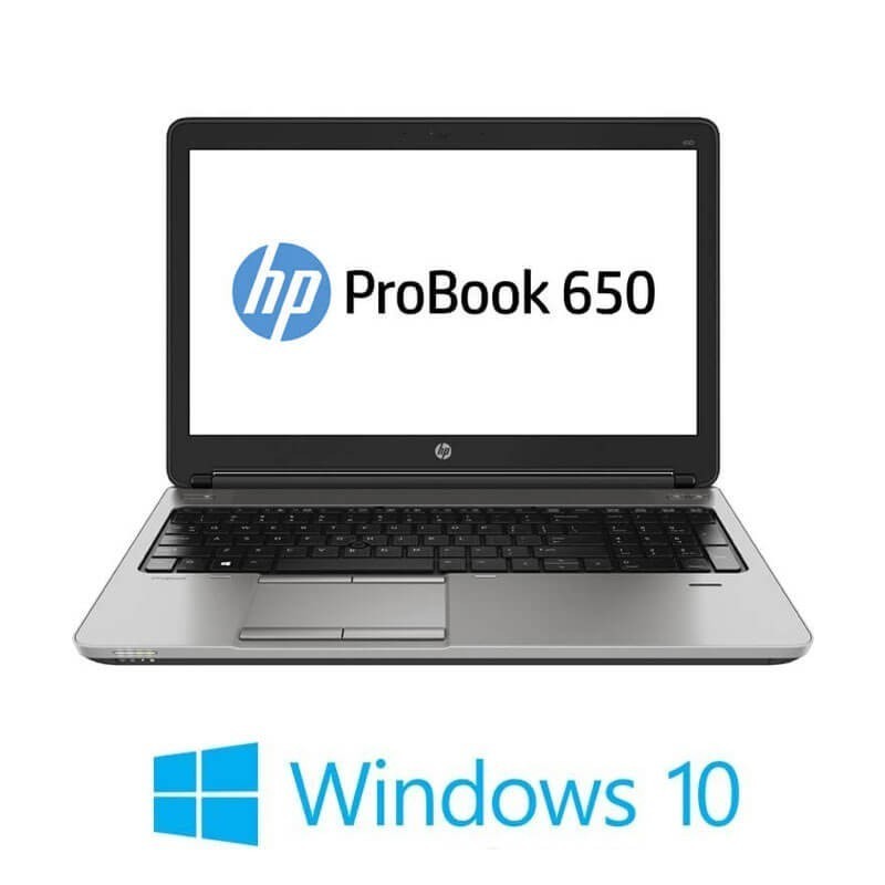 Laptop HP ProBook 650 G1, i5-4210M, 8GB DDR3, 15.6 inci Full HD, Win 10 Home