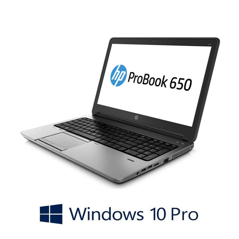 Laptopuri HP ProBook 650 G1, i5-4200M, 8GB DDR3, Display NOU Full HD, Win 10 Pro