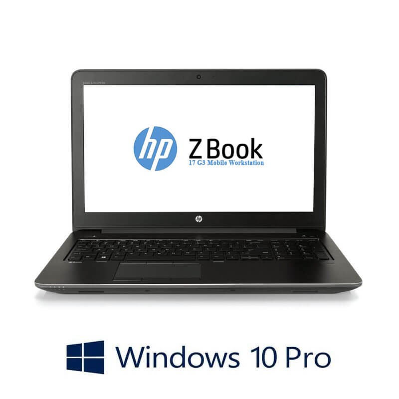 Laptopuri HP ZBook 17 G3, i7-6820HQ, SSD, Full HD, Quadro M3000M 4GB, Win 10 Pro