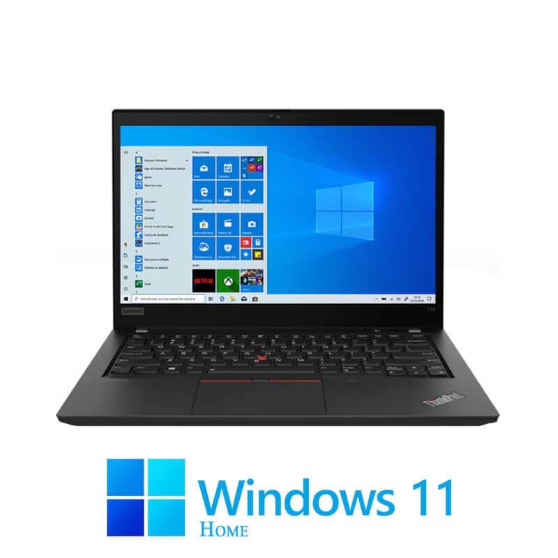 Laptopuri Lenovo T14 Gen 2, Quad Core i5-1145G7, 16GB DDR4, SSD, FHD, Win 11 Home