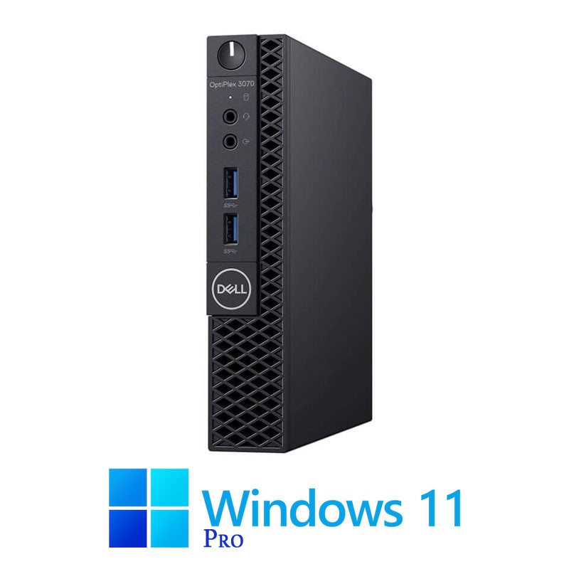Mini Calculatoare Dell OptiPlex 3070, Hexa Core i5-9500T, 16GB DDR4, 256GB SSD, Win 11 Pro