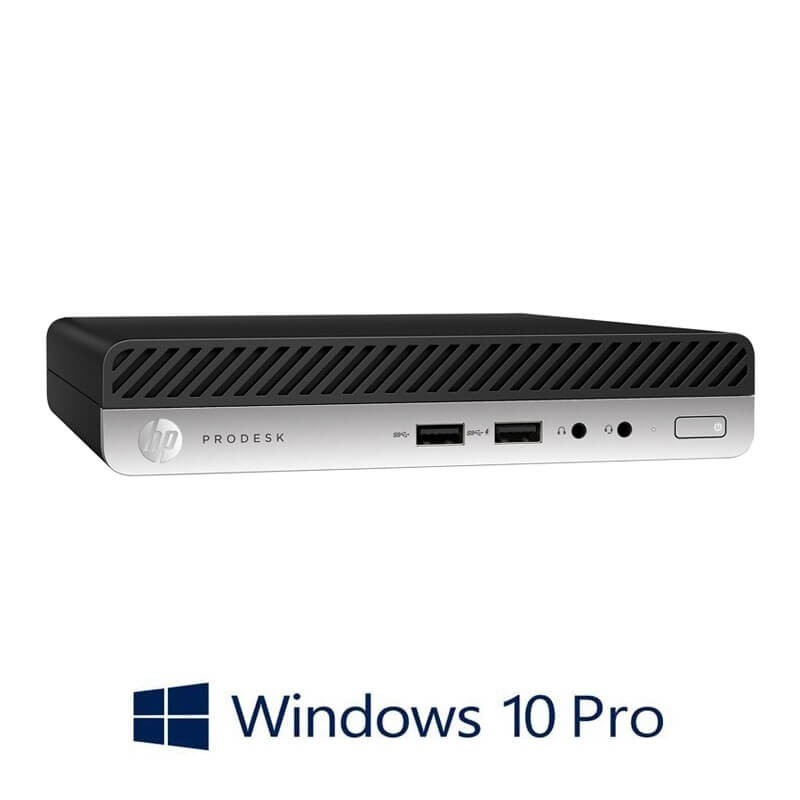 Mini Calculatoare HP ProDesk 400 G5, Hexa Core i5-8500T, 8GB, 256GB SSD, Win 10 Pro