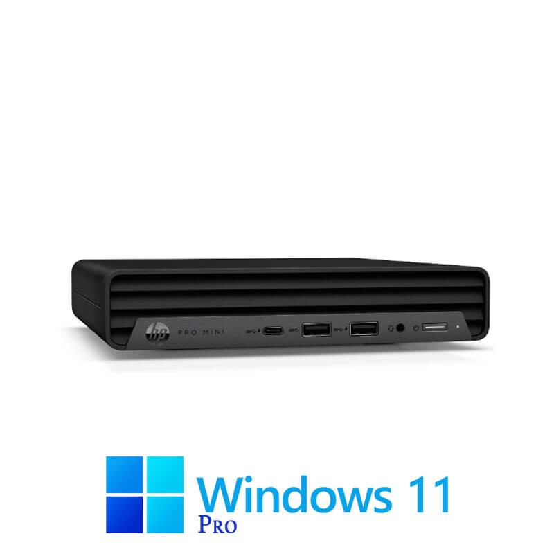 Mini Calculatoare HP ProDesk 400 G9, Hexa Core i5-12500T, 16GB, 256GB SSD, Win 11 Pro