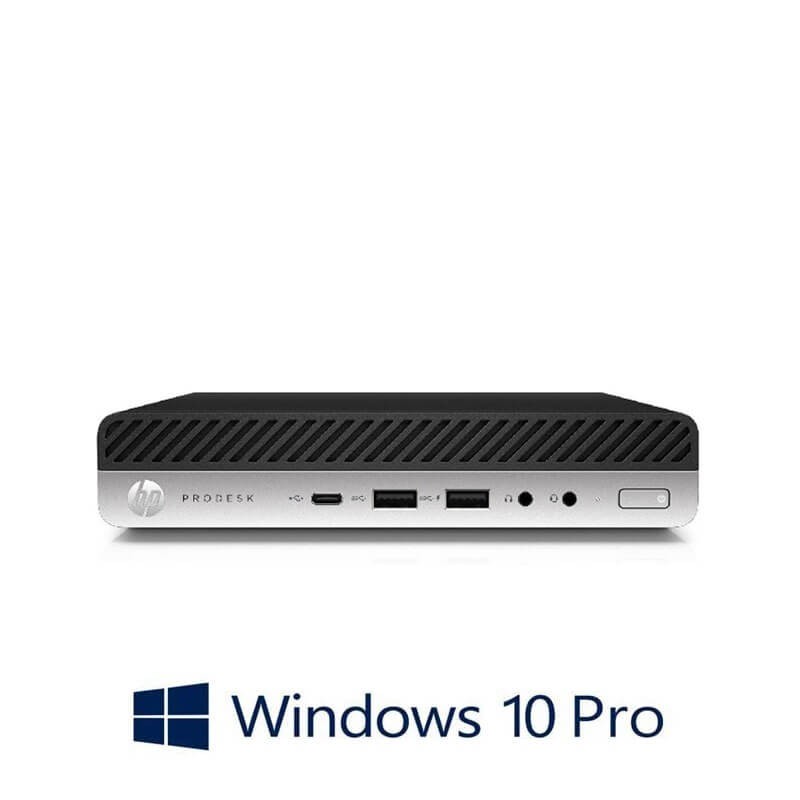 Mini Calculatoare HP ProDesk 600 G4, Hexa Core i5-8500T, 16GB, 500GB SSD, Win 10 Pro