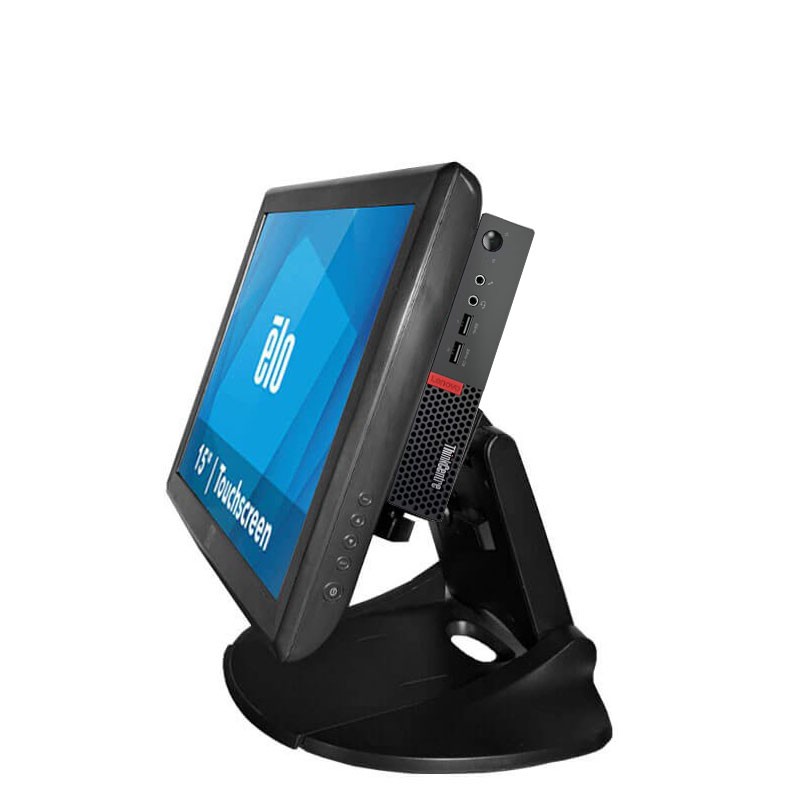Sisteme POS second hand Lenovo M910q, Quad Core i5-6500T, 8GB DDR4, SSD, Grad A- Elo 1515L